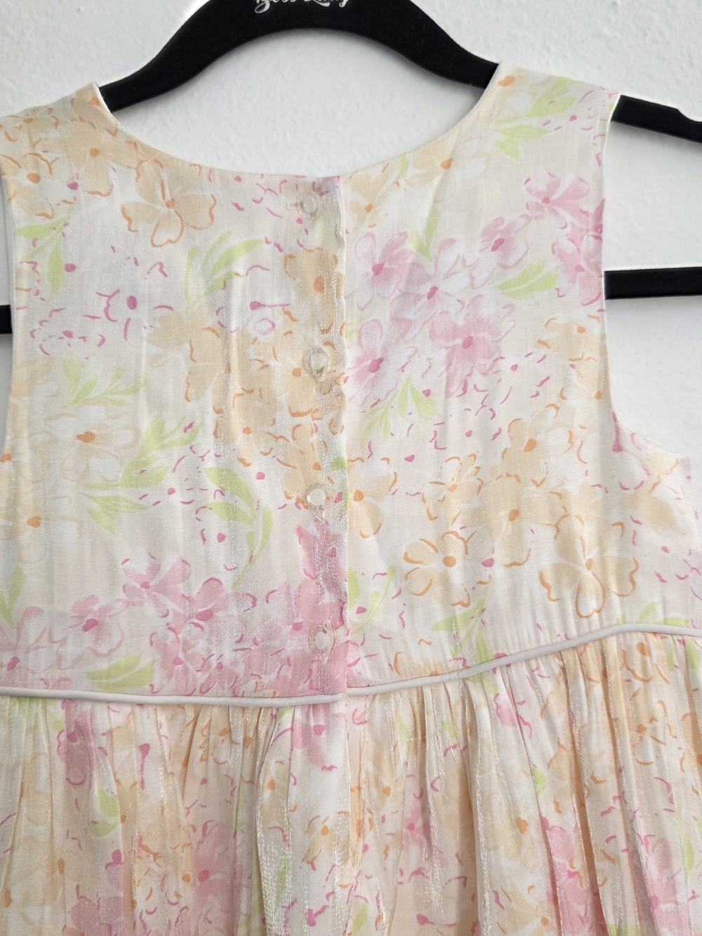 Catherine Malandrino Girls Pink Coat Dress Set Spring Floral Formal Outfit Sz 7 - Picture 11 of 11